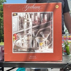 Gorham Silver Reindeer Cocktail Set